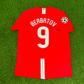Manchester United 2008 Champions League Final Retro Home Football Jersey – Dimitar Berbatov – Back View