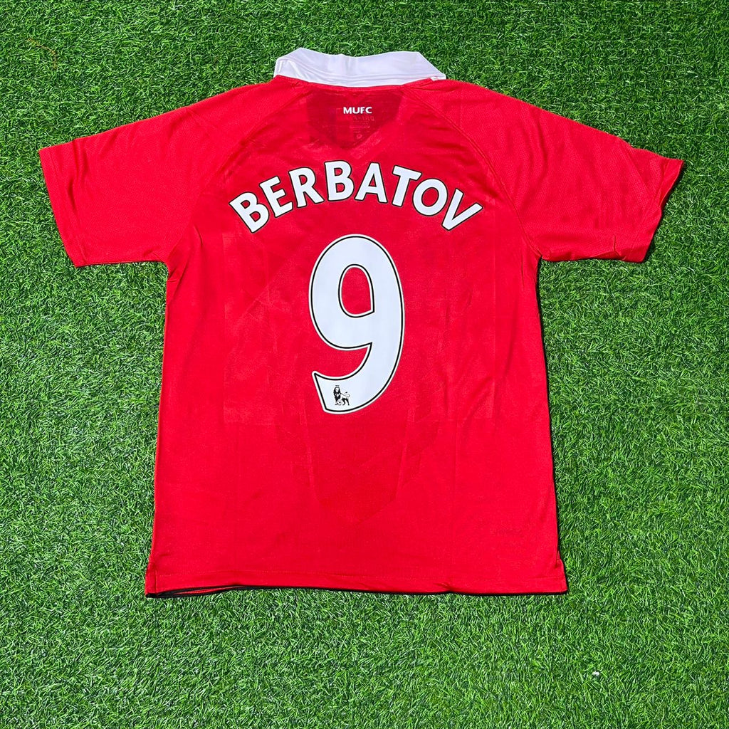Manchester United 2010/2011 Retro Home Football Jersey – Dimitar Berbatov – Back View