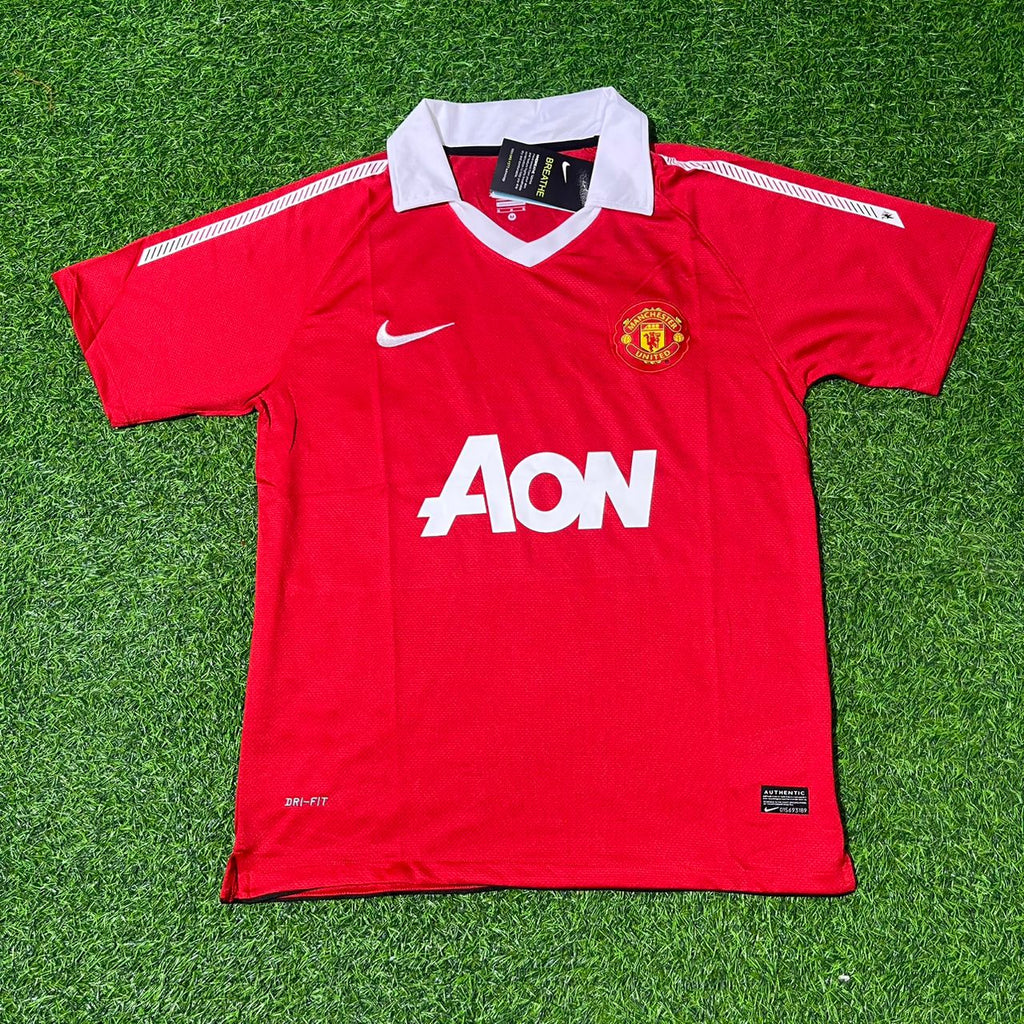 Manchester United 2010/2011 Retro Home Football Jersey – Rio Ferdinand – Front View