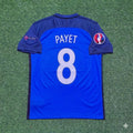 France Euro 2016 Home Retro Football Jersey – Dimitri Payet #8 – Back View