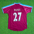 Dimitri Payet #27 West Ham United Home Retro Football Jersey – Back View