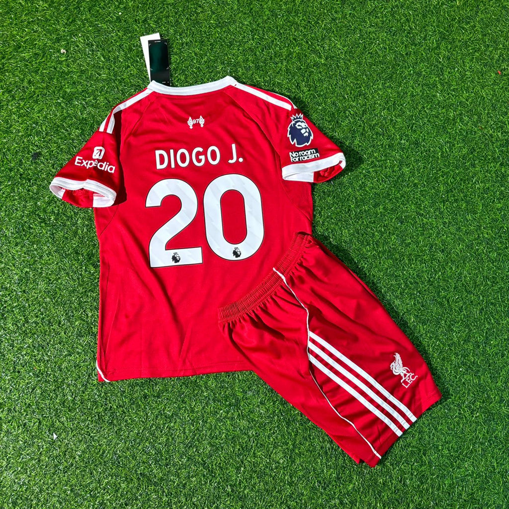 Liverpool Legend Tribute Kids Football Jersey – Diogo Jota – Back View