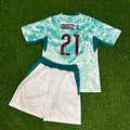 2026 Portugal World Cup Diogo Jota Kids White Away Football Jersey – Back View