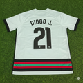 Portugal EURO 2020 Retro Away Football Jersey – Diogo Jota – Back View