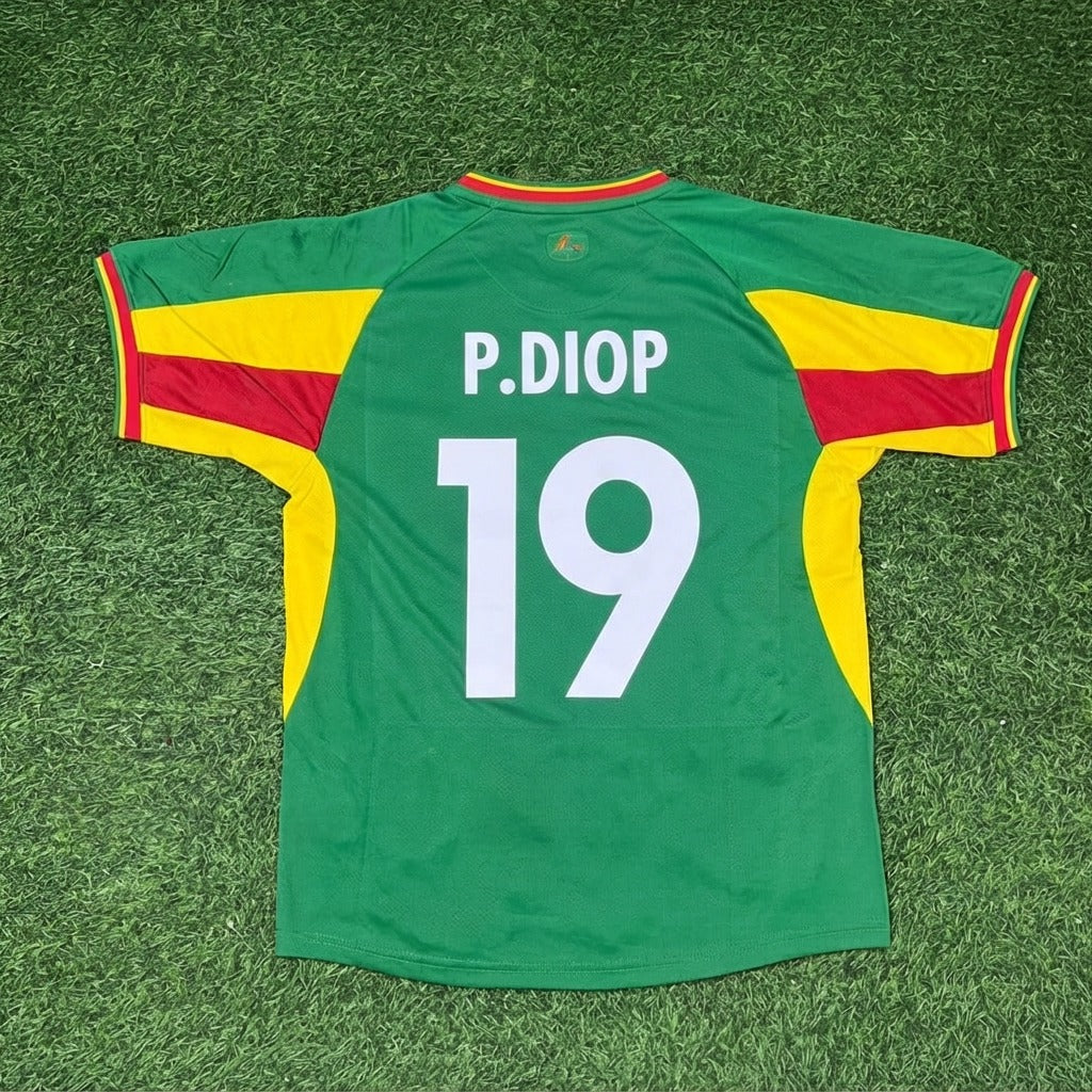 Papa Bouba Diop Senegal 2002 World Cup Retro Jersey – Back View