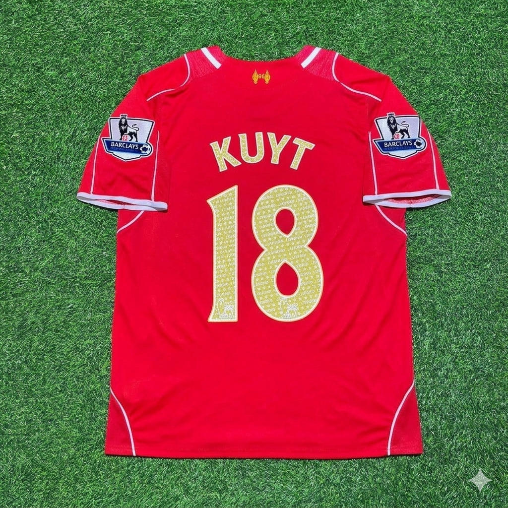 Liverpool Special Retro Jersey – Dirk Kuyt #18 – Back View