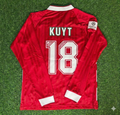 Dirk Kuyt Liverpool Long Sleeve Retro Football Jersey – Back View