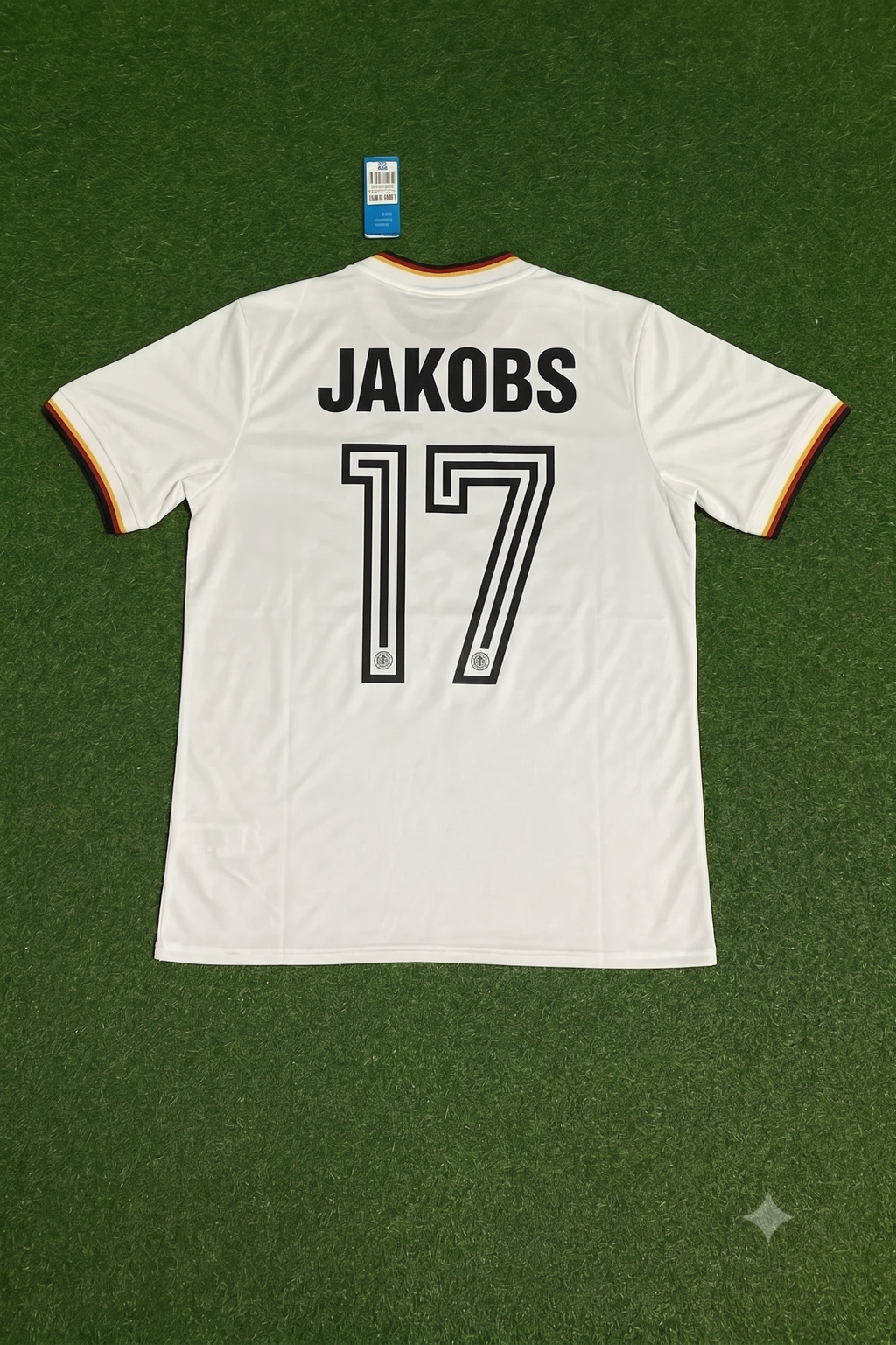 1986 Germany World Cup Ditmar Jakobs Retro Football Jersey – Back View