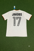 1986 Germany World Cup Ditmar Jakobs Retro Football Jersey – Back View