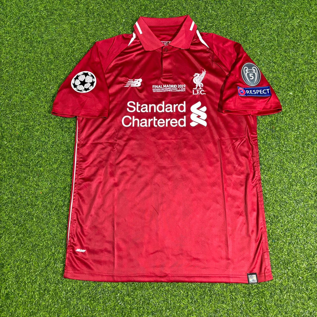 2019 Divock Origi Liverpool CL Final Retro Football Jersey – Front View