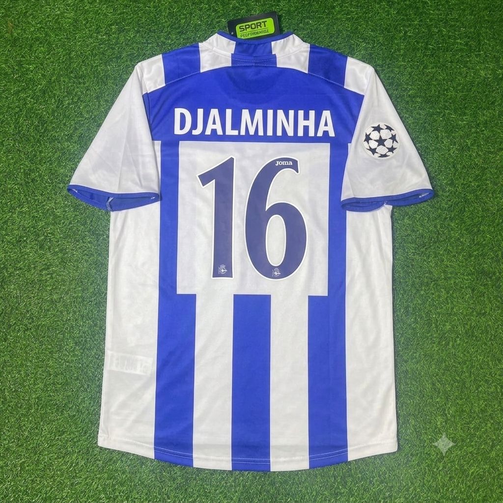 Djalminha Deportivo La Coruna 2003 2004 Retro Jersey – Back View