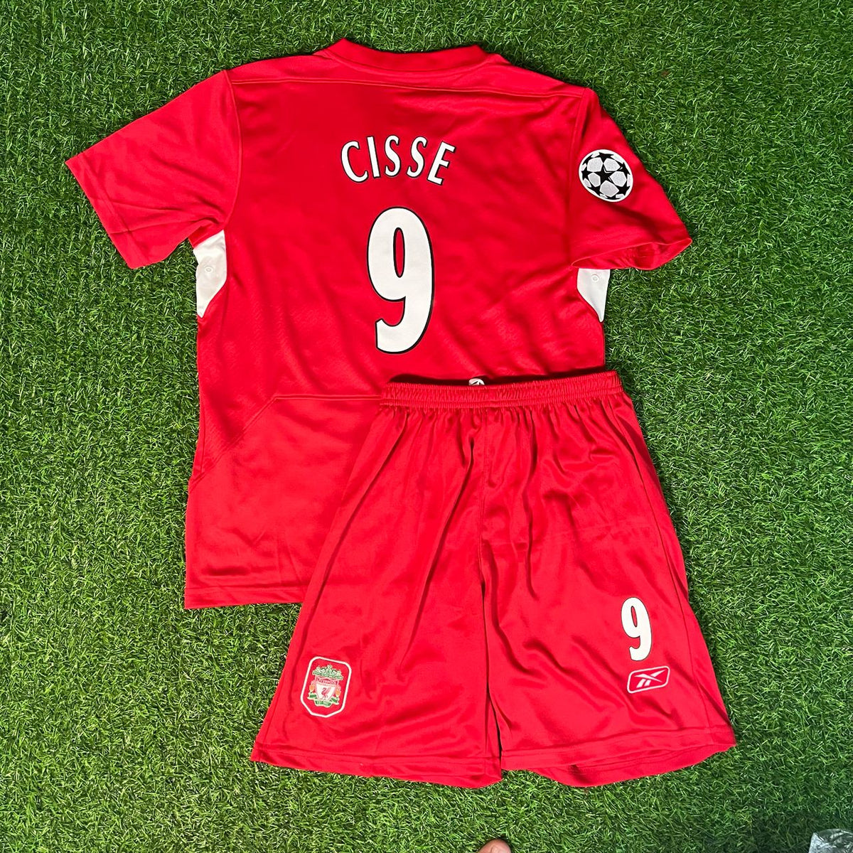 2005 Djibril Cissé 9 Liverpool Istanbul Champions League Final Personnalisable – Back View