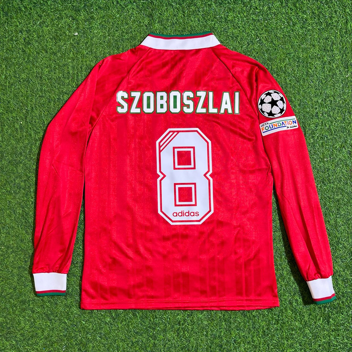 Liverpool Long Sleeve Retro Kit Jersey – Dominik Szoboszlai – Back View