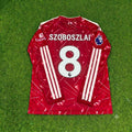 2027 Dominik Szoboszlai Liverpool Long Sleeve Home Football Jersey – Back View