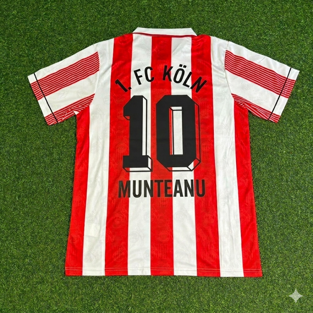 Dorinel Munteanu #10 FC Köln Retro Fußballtrikot – Back View