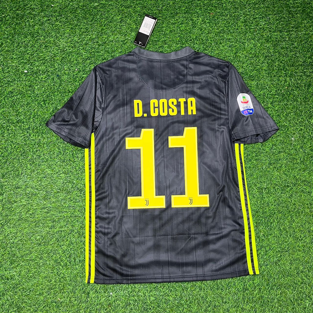 Juventus 2017-2018 Home Retro Football Jersey – Douglas Costa – Back View