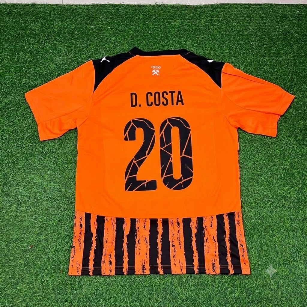 Douglas Costa Shakhtar Donetsk Retro Football Jersey – Back View