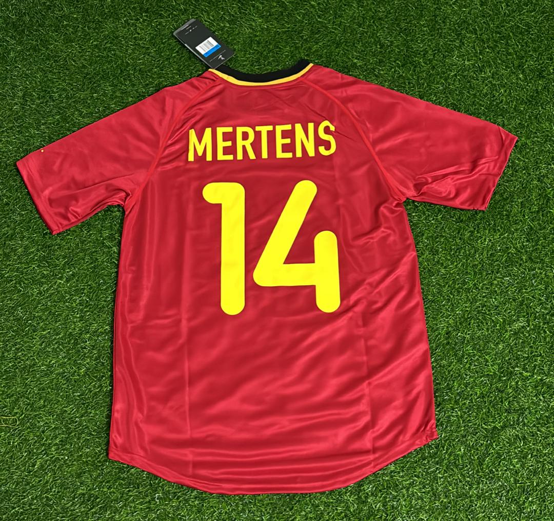 Dries Mertens – Belgium Retro Kit Jersey – Back View