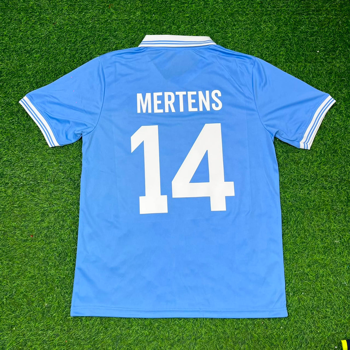 Dries Mertens - Napoli Retro Football Jersey – Back View