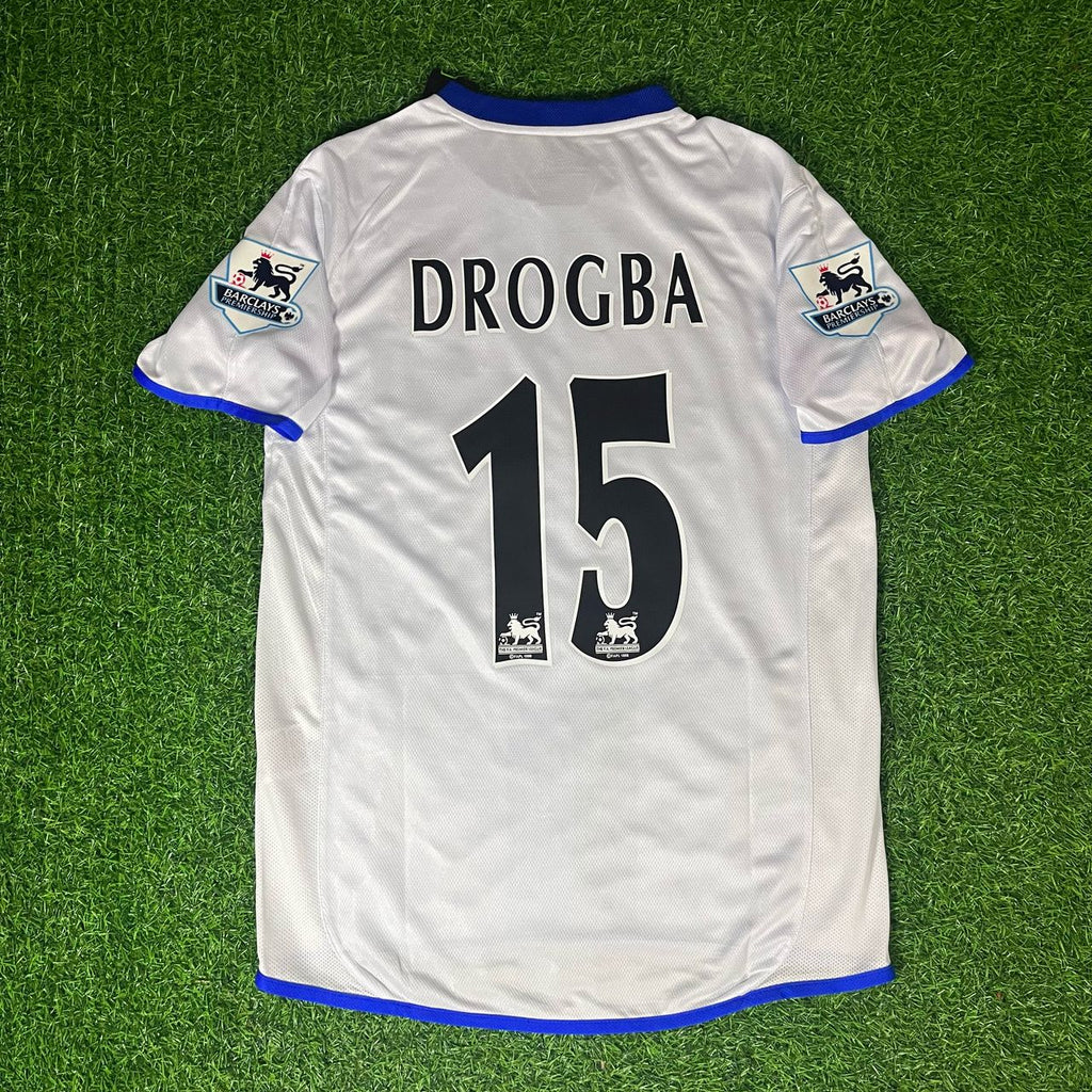 Didier Drogba Chelsea Away 2004 Retro Football Jersey – 12