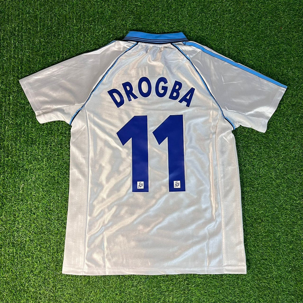 Didier Drogba Olympique Marseille Retro Jersey Kit – Back View