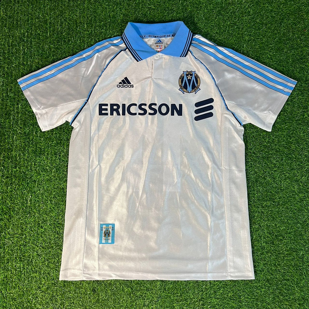 Didier Drogba Olympique Marseille Retro Jersey Kit – Front View