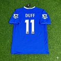 Chelsea 2003 2005 Season Home Navy Blue Retro Jersey – Damien Duff – Back View