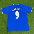 Duncan Ferguson #9 Everton Fc Blue Retro Football Jersey – Back View
