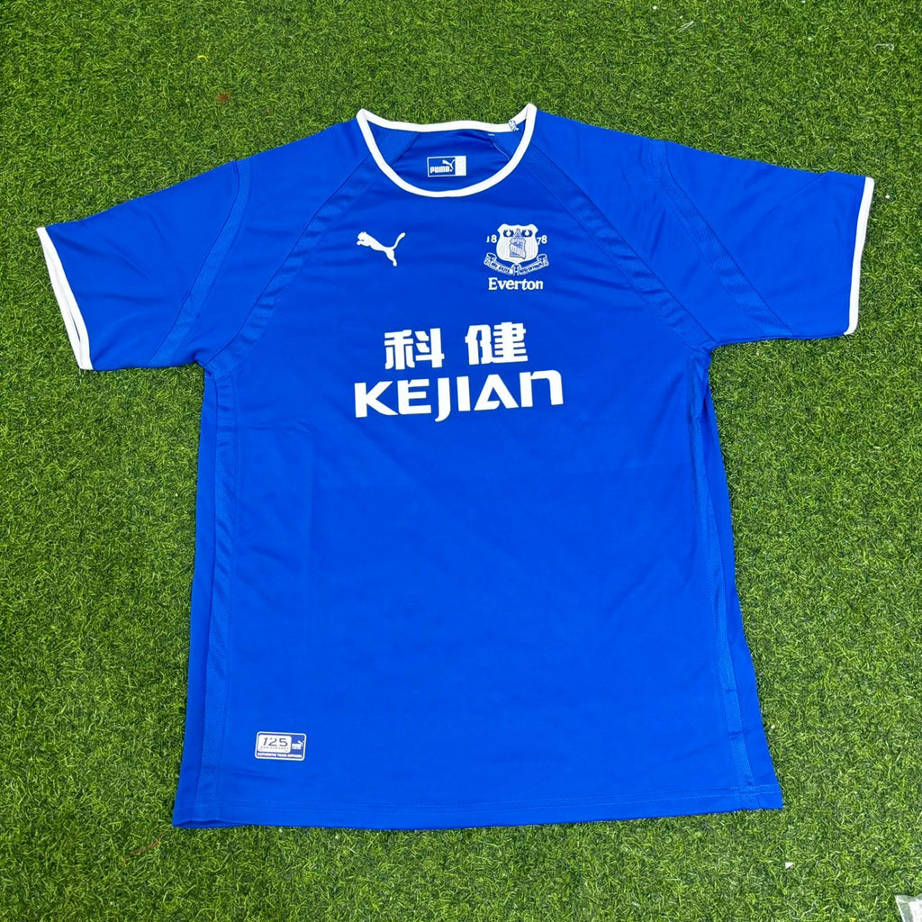 Duncan Ferguson #9 Everton Fc Blue Retro Football Jersey – Front View