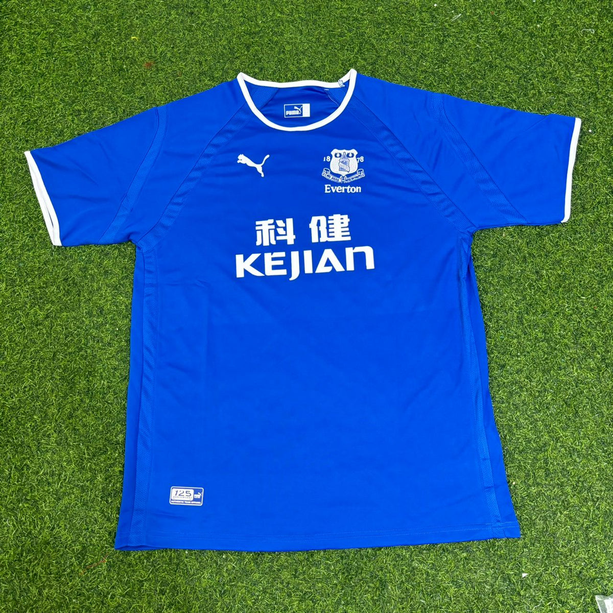 Duncan Ferguson #9 Everton Fc Blue Retro Football Jersey – Front View