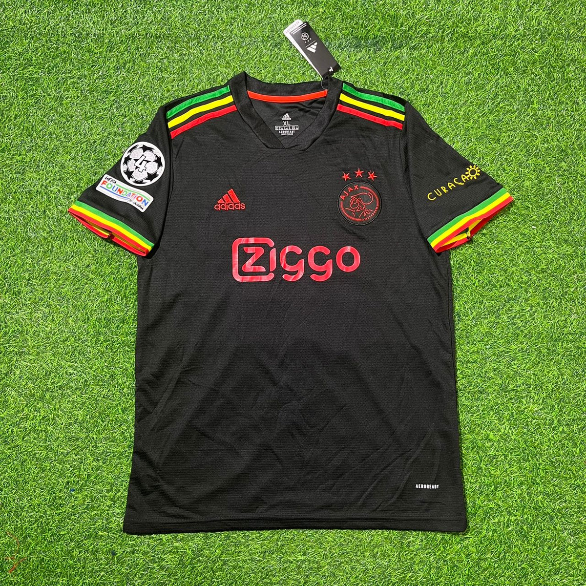 2021 Dušan Tadić Ajax 2022 Black Bob Marley Edition Retro Football Jersey – 5