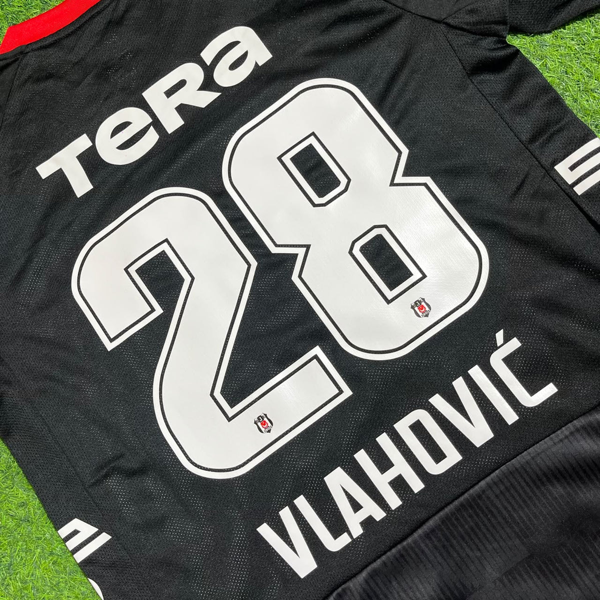 Dusan Vlahovic Besiktas 2027 New Season Away Black Football Jersey – Detailed View