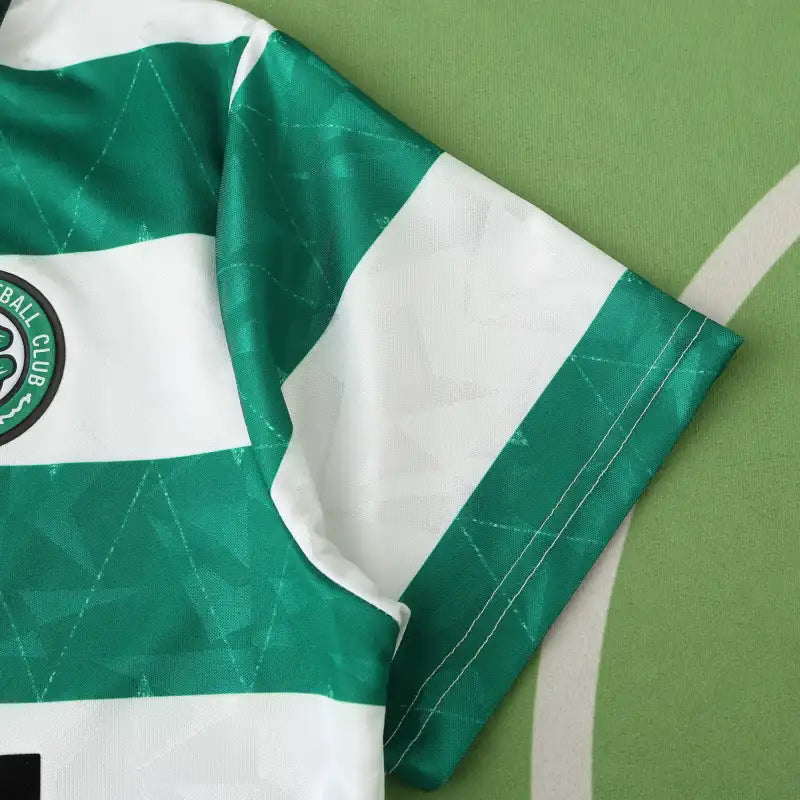 Celtic F.C 88/91 Season Home White Retro Football Jersey – Detailed View