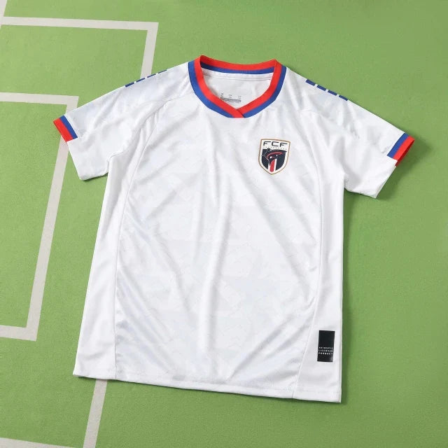 Cape Verde 2026 World Cup Kids Football White Jersey Kit – Detailed View