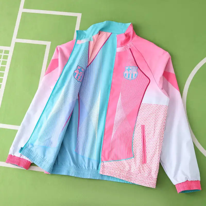 Barcelona 2025-26 Both Sides Miami Version Windbreaker Windjacke – Back View