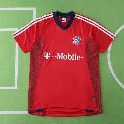 02/03 Bayern München Home Red Retro Football Jersey – Back View