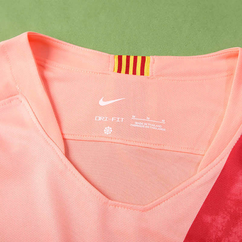 FC Barcelona 2018-2019 Season Third Pink Retro Football Jersey Trikot Maillot V3