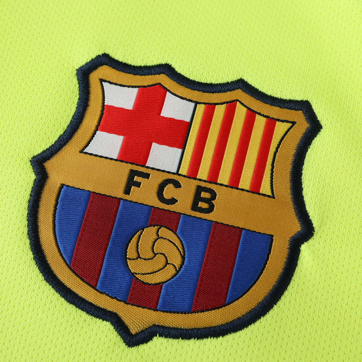 FC Barcelona 2014-2015 Season Away Yellow Retro Football Jersey Trikot Maillot V6