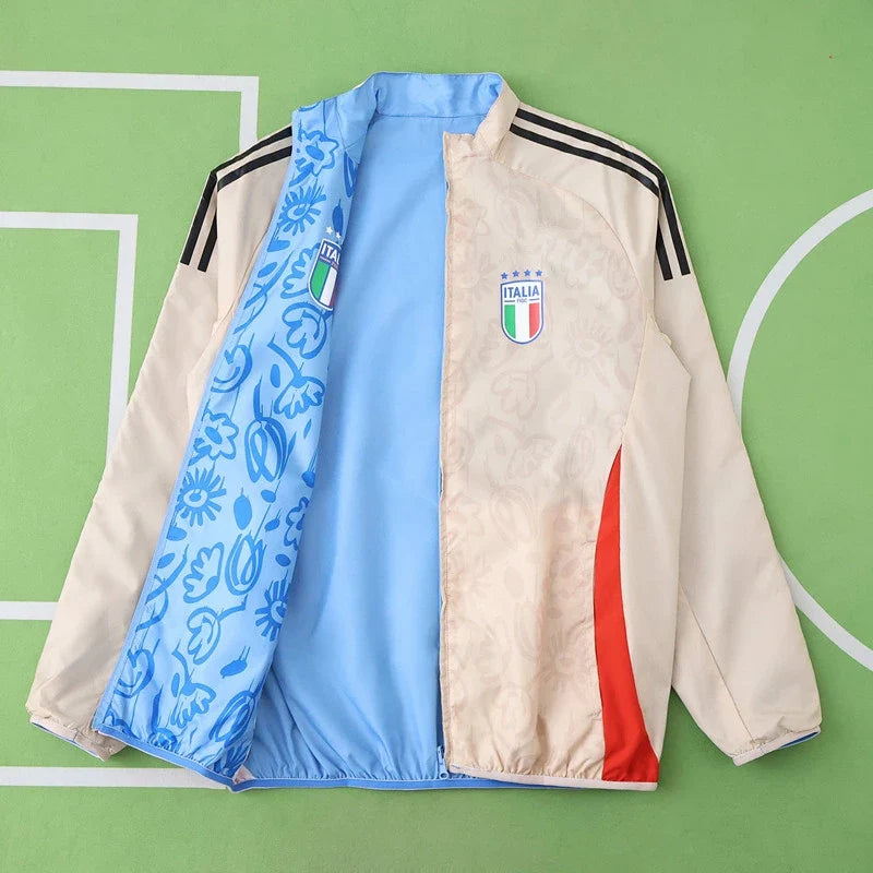 Italy 2025-26 Season Both Sides Football Windbreaker Windjacke – Back View