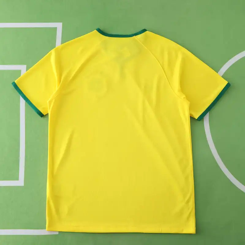 Brazil 2014 Season Yellow Retro Jersey – Front View
