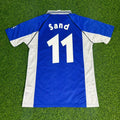 Schalke 04 1999/2000 Blaues Heimtrikot Retro – Ebbe Sand FC – Back View