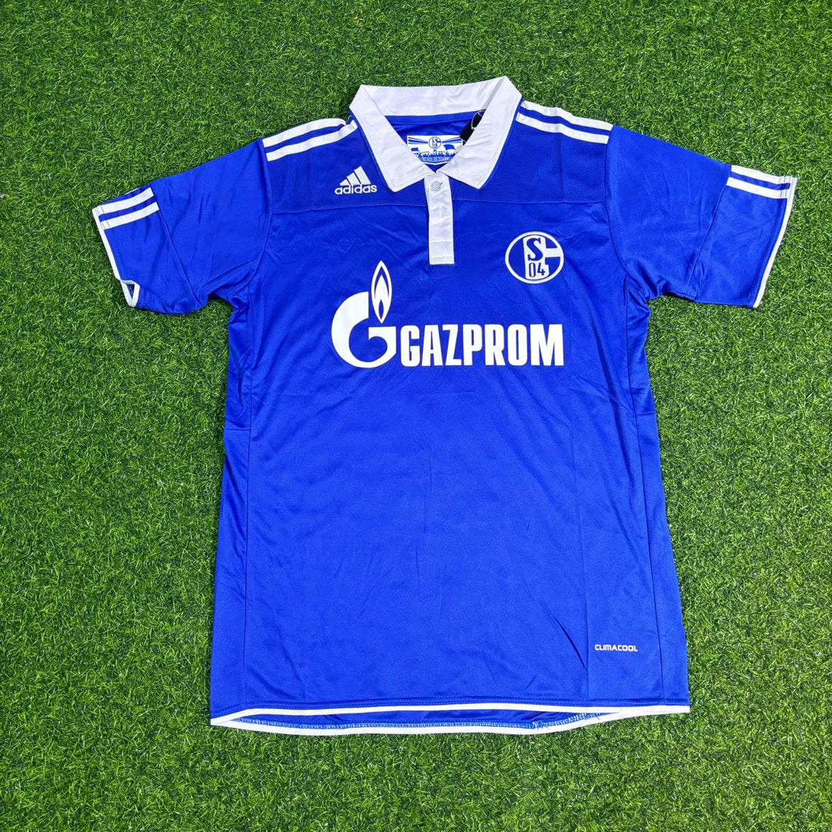 Ebbe Sand #11 Schalke 04 Heim Retro Fußballtrikot Jersey – Front View