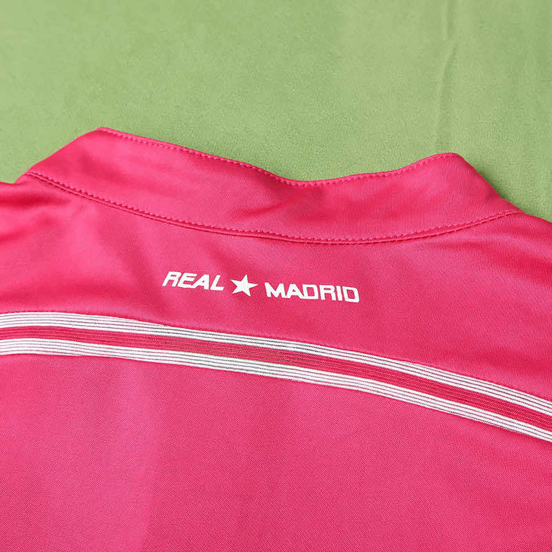 Real Madrid C.F. 2014-2015 Season Away Pink Retro Football Jersey Trikot Maillot V7