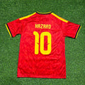 Eden Hazard Belgium National Team Football Jersey – Back View