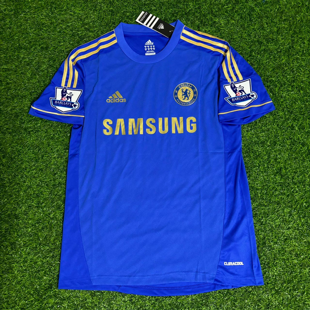 2012/13 Chelsea Home Blue Retro Football Jersey – Eden Hazard – Front View