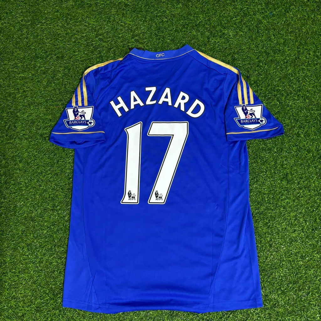 2012/13 Chelsea Home Blue Retro Football Jersey – Eden Hazard – Back View