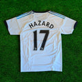 2012/13 Eden Hazard Chelsea White Retro Football Jersey – Back View