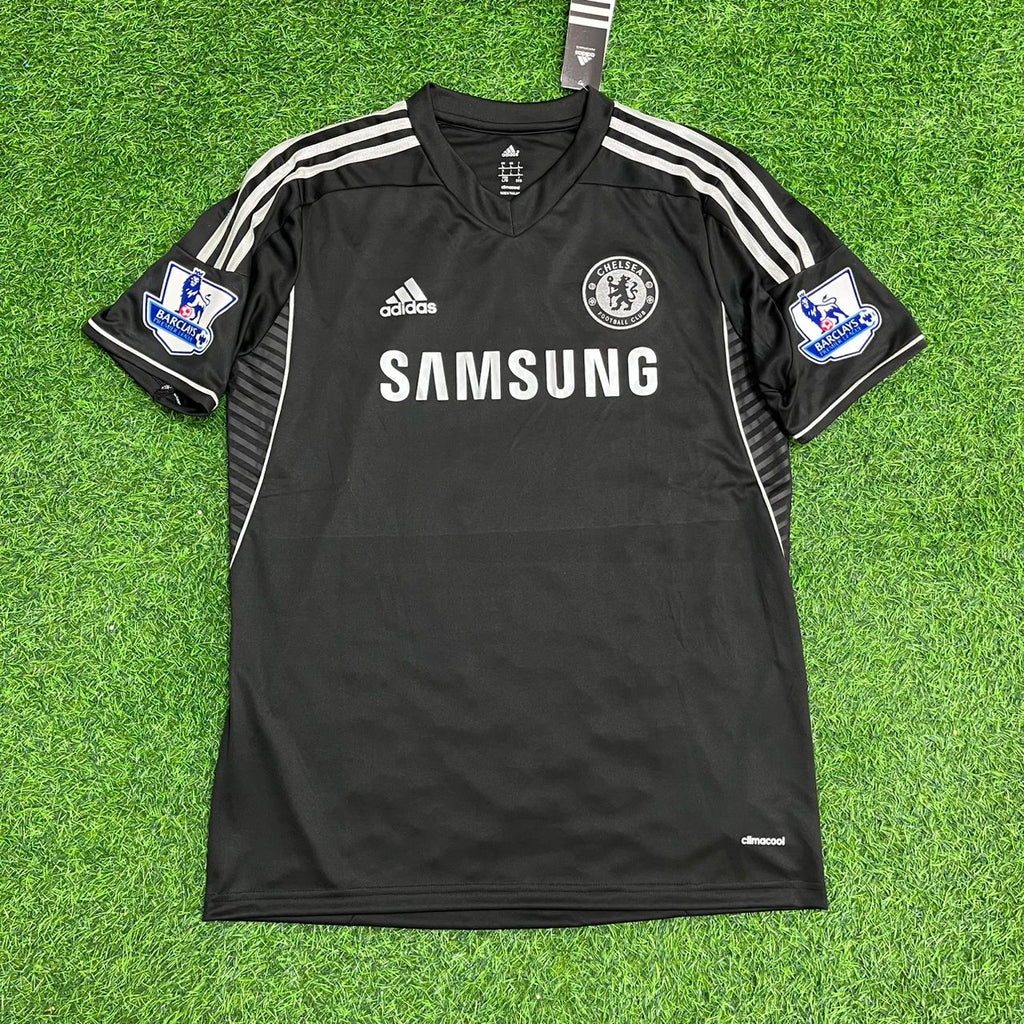 2013/14 Chelsea Black Retro Football Jersey – Eden Hazard – Front View