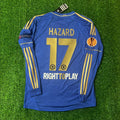 Eden Hazard Chelsea 2013 Europe League Final Amsterdam Blue Retro Football Jersey – Back View