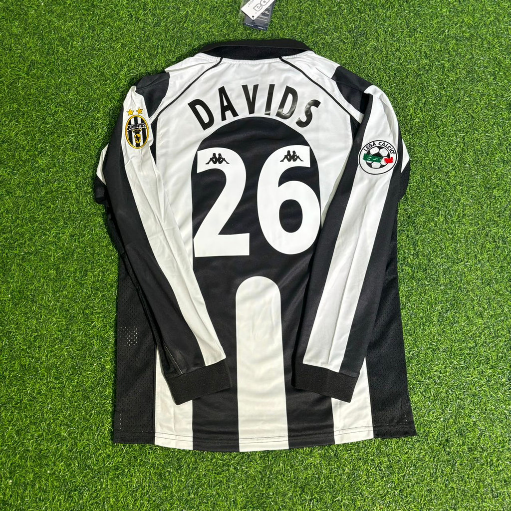 Edgar Davids 26 - Juventus Home 1997/98 Retro Kit Jersey – Back View